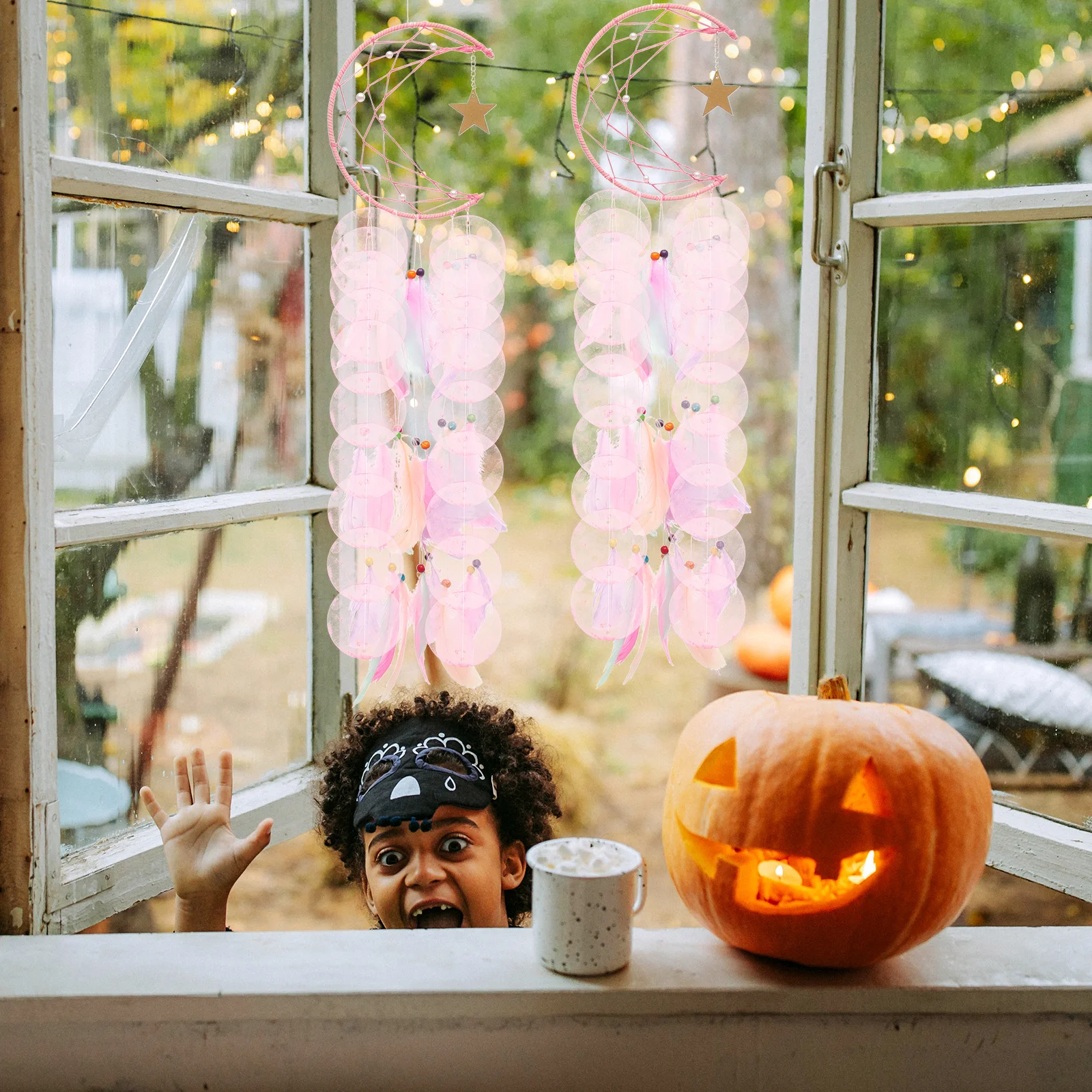 

100Pcs Mussel Shells Beads Flat Round Pendants Smooth Edge for DIY Jewelry Making Wind Bell Craft Hanging Decor Supplies