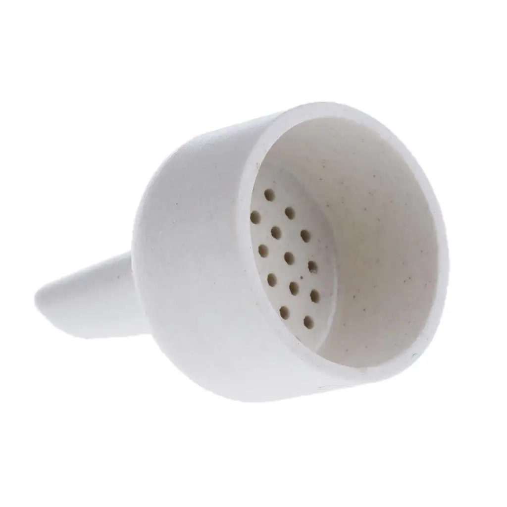 Scientific Wide Mouth Porcelain Filter Funnel Heat Resistant Fill Tool for Laboratory Research and Filtration