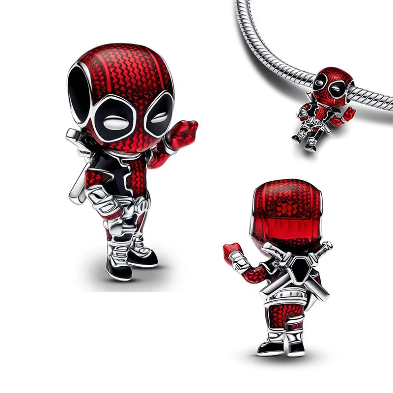 New Hot Sale 925 Sterling Silver Deadpool Beaded Bracelet Women DIY Clavicle Chain Necklace Jewelry Fashion Daily Accessories