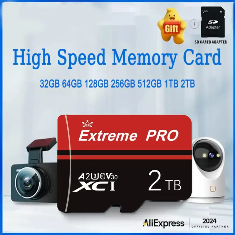 New 1TB Memory Card 256GB 128GB Micro tf sd Card 512GB High Speed Class10 64GB SDCard 100MB/s TF Card original sd memorycard