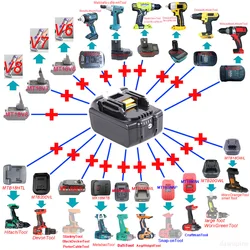 BL1830 Adapter Converter For Makita For Milwaukee For Bosch For Dewalt Ryobi For Hitachi For Metabo Worx Devon For AEG For Dyson