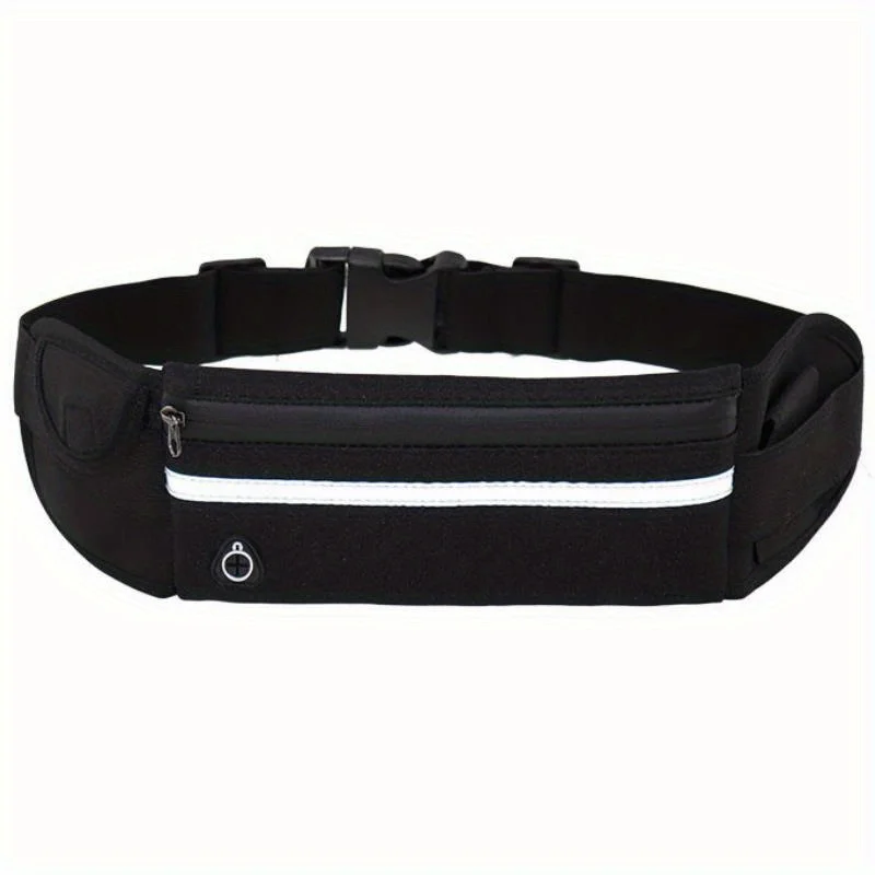 حقيبة خصر للجري مقاومة للماء باللون الوردي مع حامل هاتف مقاوم للصدمات وجيب زجاجة مياه، مناسبة للياقة البدنية في الهواء الطلق وركوب الدراجات