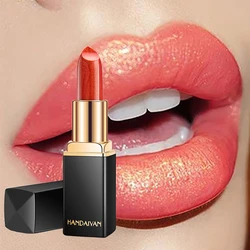 Handaiyan 9 colores brillo mate terciopelo lápiz labial desnudo brillo Sexy pigmentos rojos maquillaje de larga duración impermeable profesional