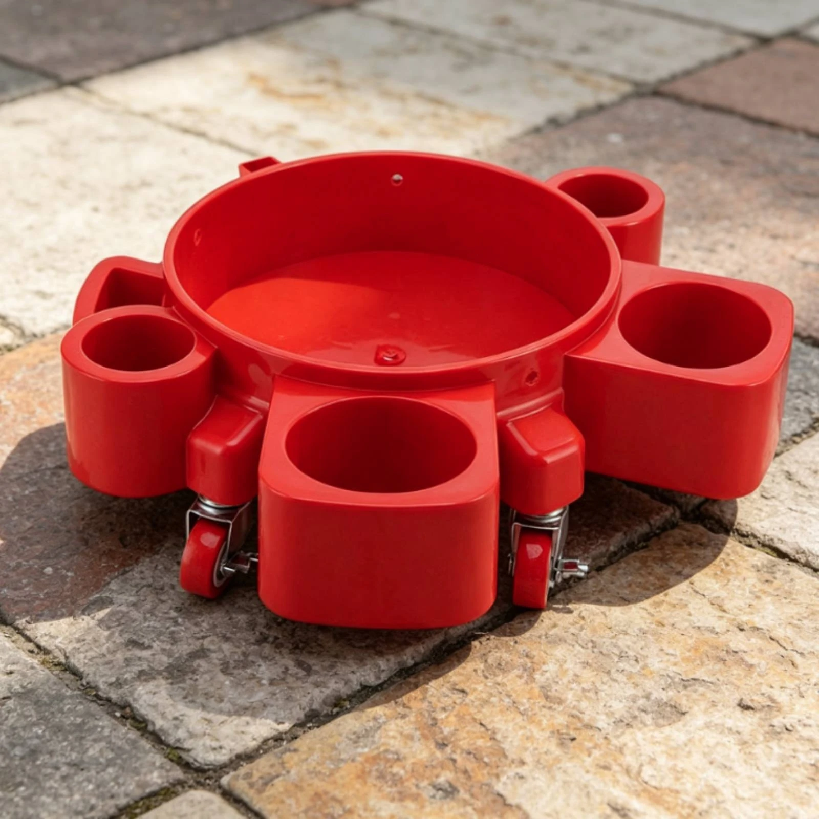

Car Wash Pail Dolly Reinforced Base Wheeled Pail Stand Cleaning Tool Spill Containment Rim Equipment Sediment Separator
