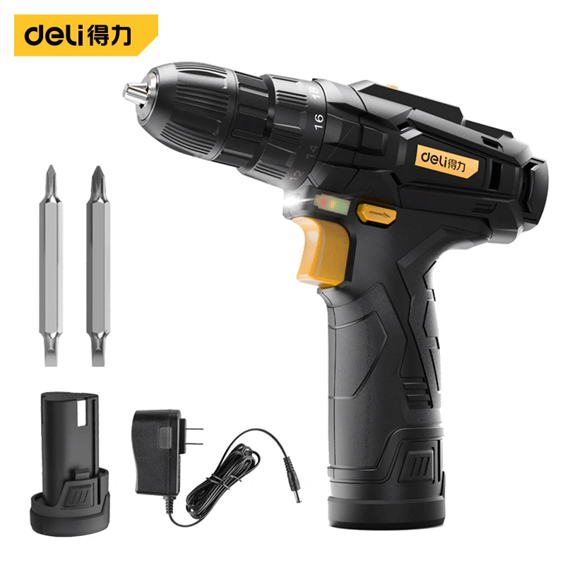 DELI 3.6/7.2V MAX CORDLESS DRILL ELECTRIC SCREWDRIVER CHARGEABLE LITHIUM BATTERY POWER TOOLS FOR HOME DIY (home. SERIES)