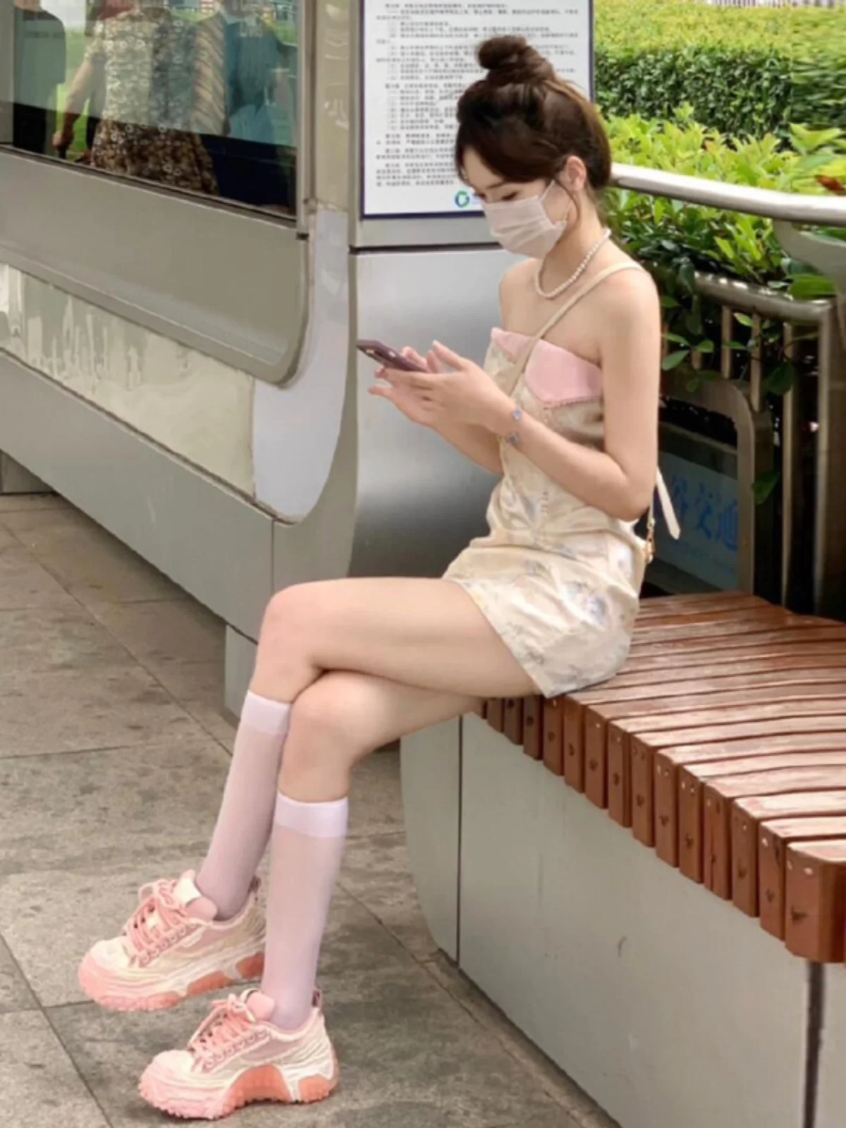 Vestido Tubo Sexy Estilo Chino para Chicas Jóvenes, de un Solo Hombro, sin Mangas, con Estampado, Cuello Halter, Ajustado al Cuerpo, para Citas, Fiestas y Viajes