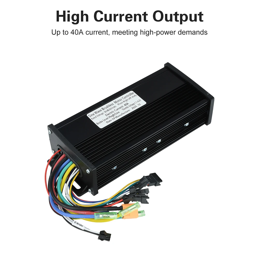 36V 48V 52V 60V 64V Sinuswellen-Bürstenloser Motorregler 1000W 2000W 40A Für S866 V889 Nr. 2-Protokoll-LCD-Instrument für E-Fahrräder – Detail 10