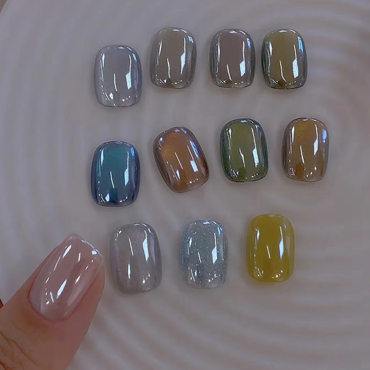 Poudre à ongles miroir aurore hautement brillante, 1 pot, 0,5g, clair de lune, perle blanche, poussière de chrome super brillante pour manucure