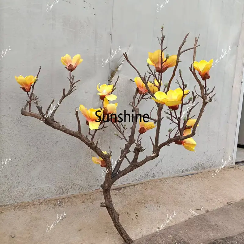 High imitation magnolia tree decorative landscaping dead branch floor ornament wedding activity tree