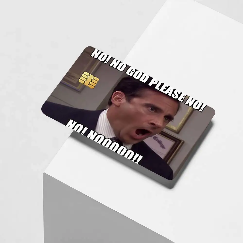 Funny tv The O-Office Credit Card Decorative Card Stickers Suitable For Bank Cards Metro Transit Anti-scratch Gift 4PCS
