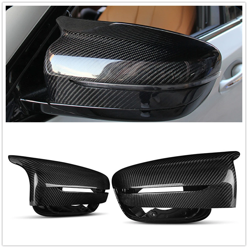 Carbon Fiber Mirror Cover For BMW 5 7 8 Series 6GT G30 G31 G11 G12 G14 G15 G16 M5 F90 Replacement Car Rear View Cap Shell 2016+