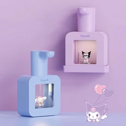 Kawaii Sanrio disinfettante per le mani Cinnamoroll Kuromi Cute Cartoon Anime Home sensore automatico schiuma elettrico intelligente lavaggio a mano ragazze