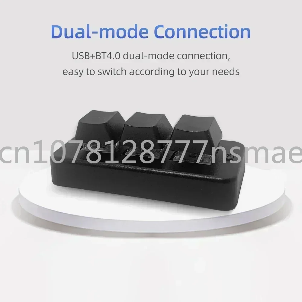 

321BT/Pro Keyboard Bluetooth Wireless Switch 3-mode 3-key Keyboard 321U Wired Keyboard Custom Game Multimedia Accessories