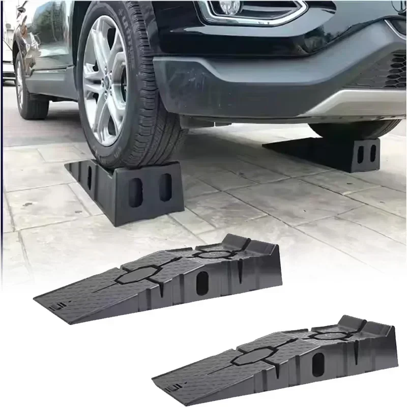 New 1Pair Black 2500KG Heavy Duty Car Ramps 900mm Long Antiskid Working Ramp Auto Oil Changing Repair Maintenance Tools