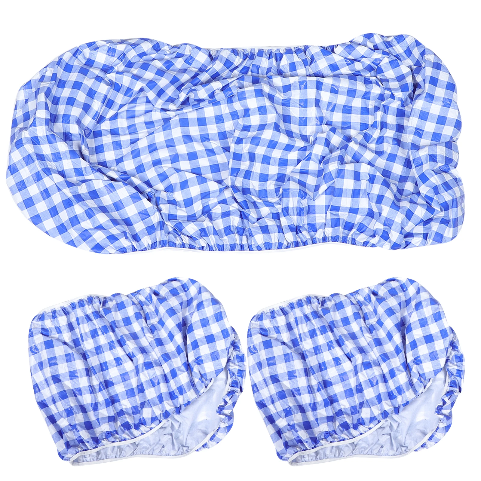 

PVC Durable Picnic Table Cover Camping Tablecloth Fitted Bench Covers Easy Install Disassemble Wash Clean Stain Protection Wear