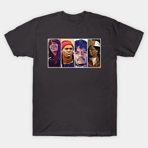 Many Faces Of Dave Chappelle T-Shirt Funny Short Sleeve Tshirt Streetwear New Fashion Top Tees