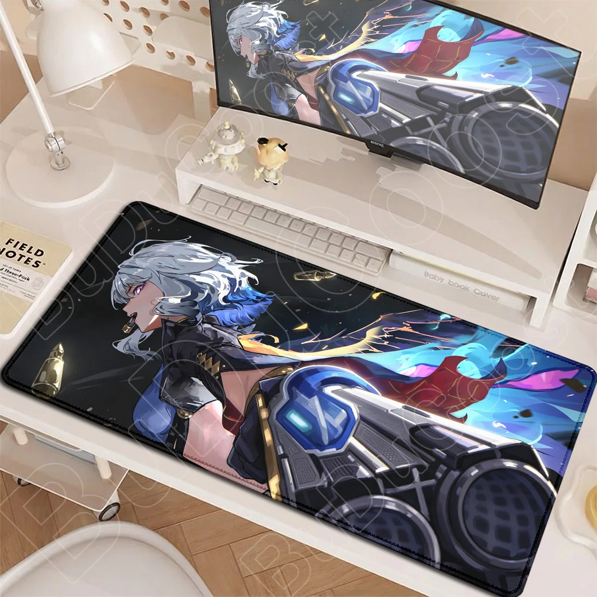 Großes Wuthering Waves Kawaii Girl Galbrena Mauspad XXL Gaming-Computer-Tastaturmatte PC Laptop Schreibtischteppich HD-Druck Gummiteppich – Detail 1