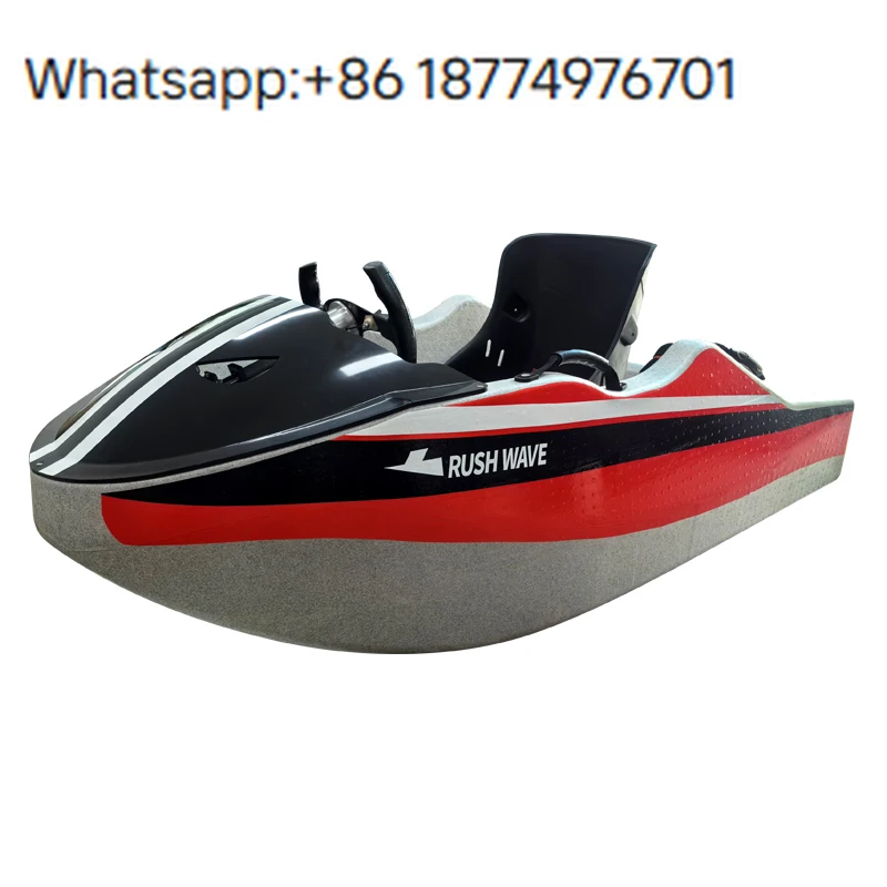 RUSH WAVE Mini Electric Racing Kart Fun Multi-Functional Fishing Boat for Water Sports and Water Skiing Electric Jetboat