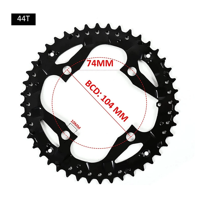 Wq0】 Bicycle 104BCD Chainring 3x9S 22T/32T/44T Mountain Bike