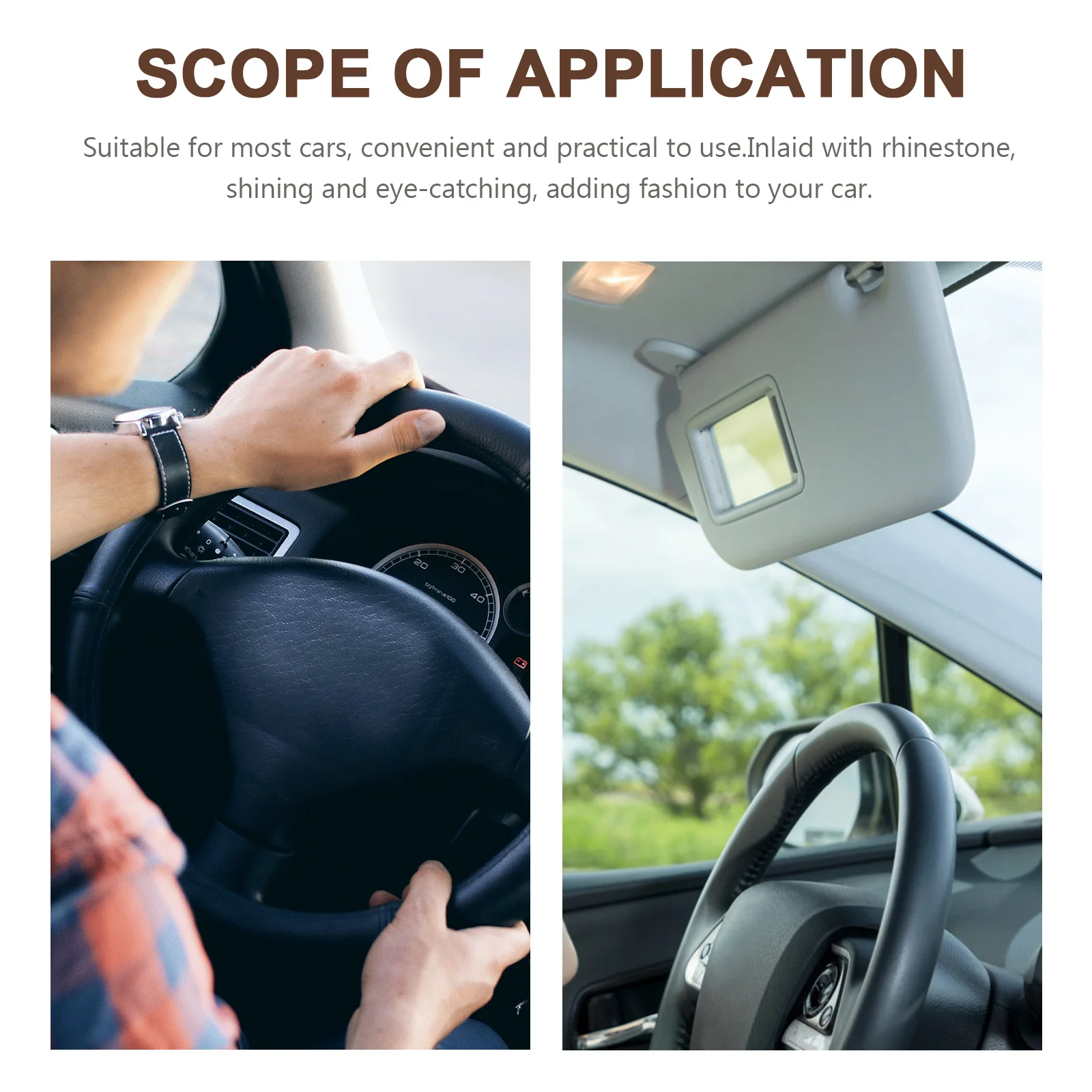 

Push to Start Button Cover Car Interior Decoration Rhinestone Engine Start Stop Ring Durable Zinc Alloy Car Accessories Women