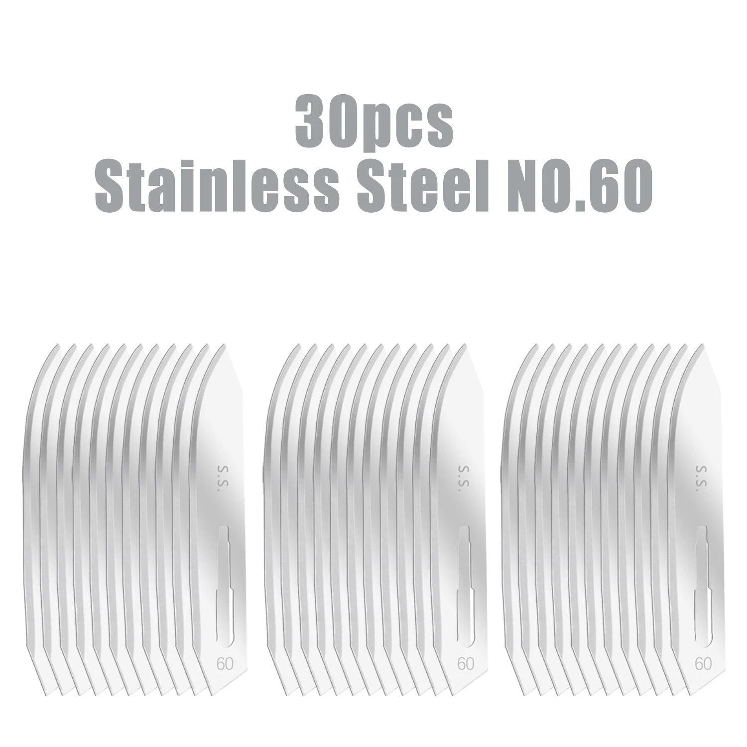 

30pcsNO.60， Multi functional DIY blades, packaged independently, are very safe.