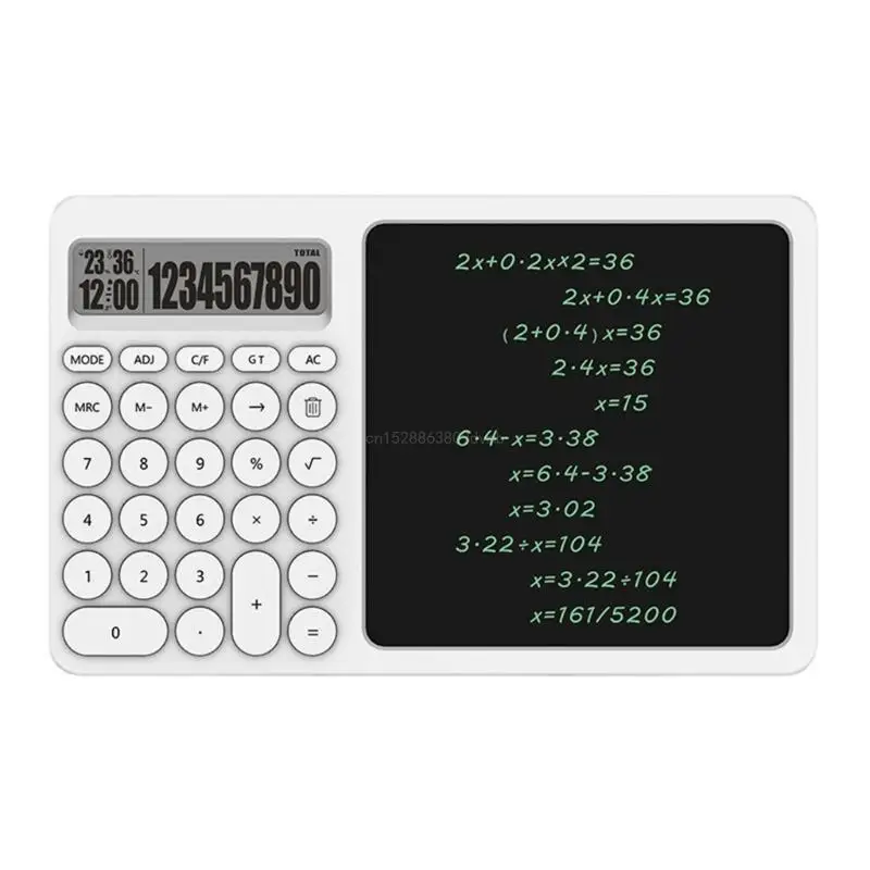 Tablette d'écriture LCD polyvalente avec calculatrice intégrée multifonction par R2LB