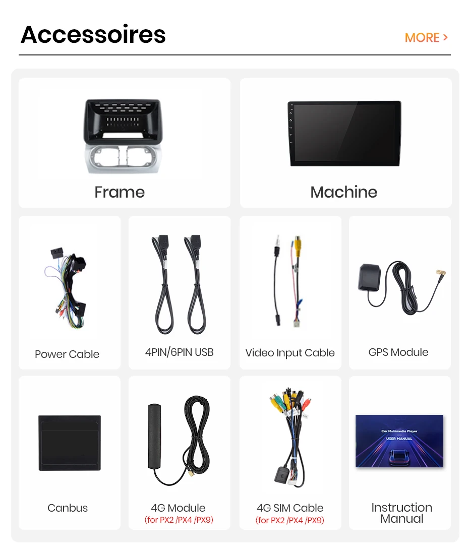 AWESAFE 9-Zoll-Android-Radio für Opel Combo Corsa Tigra 2001-2011, kabelloses CarPlay & Android Auto, GPS-Navigation, Multimedia, Unterstützung für Lenkradsteuerung, Subwoofer, Verstärker, Rückfahrkamera, mit CAN-BUS Plug-and-Play, DAB+ Digital-Autoradio, 2-DIN-Autoradio-Stereoanlage – Detail 5