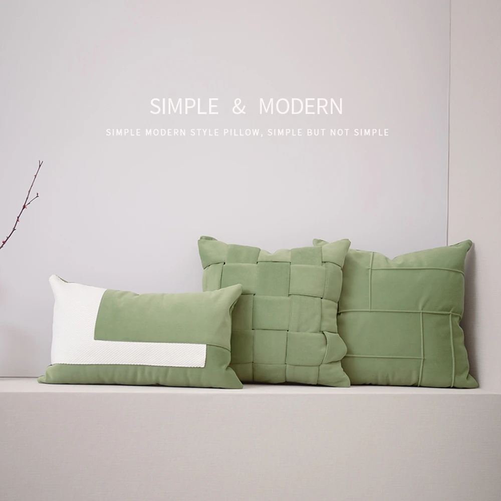 

Modern minimalist woven soft furnishing sofa, living room cushion cover