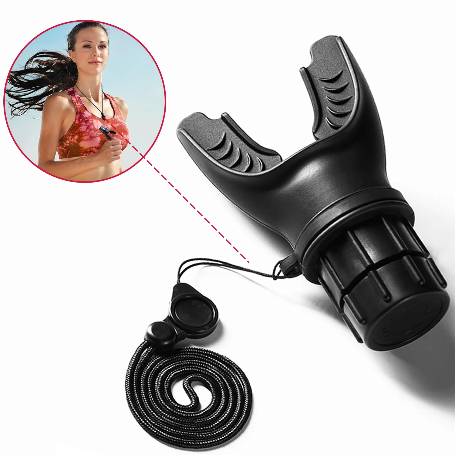 Portable Respiratory Trainer. Improve Breathing Capacity | Adjustable Resistance, Adjustable to Different Fitness Needs - Image 5
