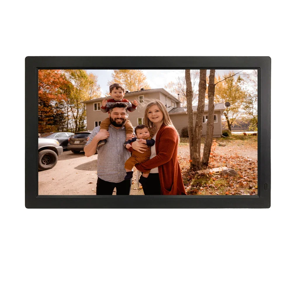 

1080P High Resolution MP3 MP4 Video Playback 14 15.6 18.5 21.5 23.6 23.8 Inch LED Digital Photo Frame with Remote Control