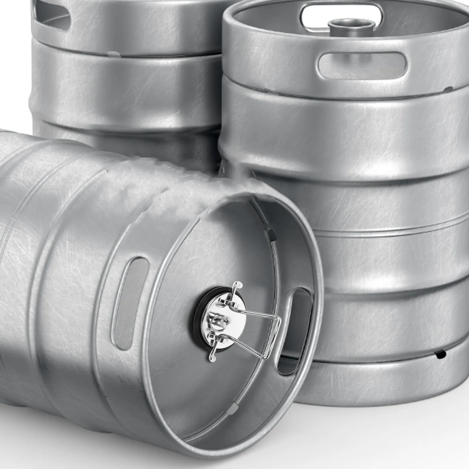 

Stainless Steel Beer Keg Lid for 5L 10L 15L 20L 30L Kegs Wine Cider Fermentation Bucket Cap Multifunctional Sealing Lid