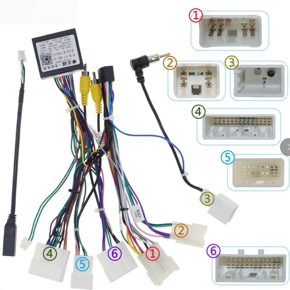 Canbus Box FT-RZ-01 For Toyota Corolla/Camry/CHR /RAV4/ LAND CRUISER With Wiring Harness Power Cable Android Car Radio