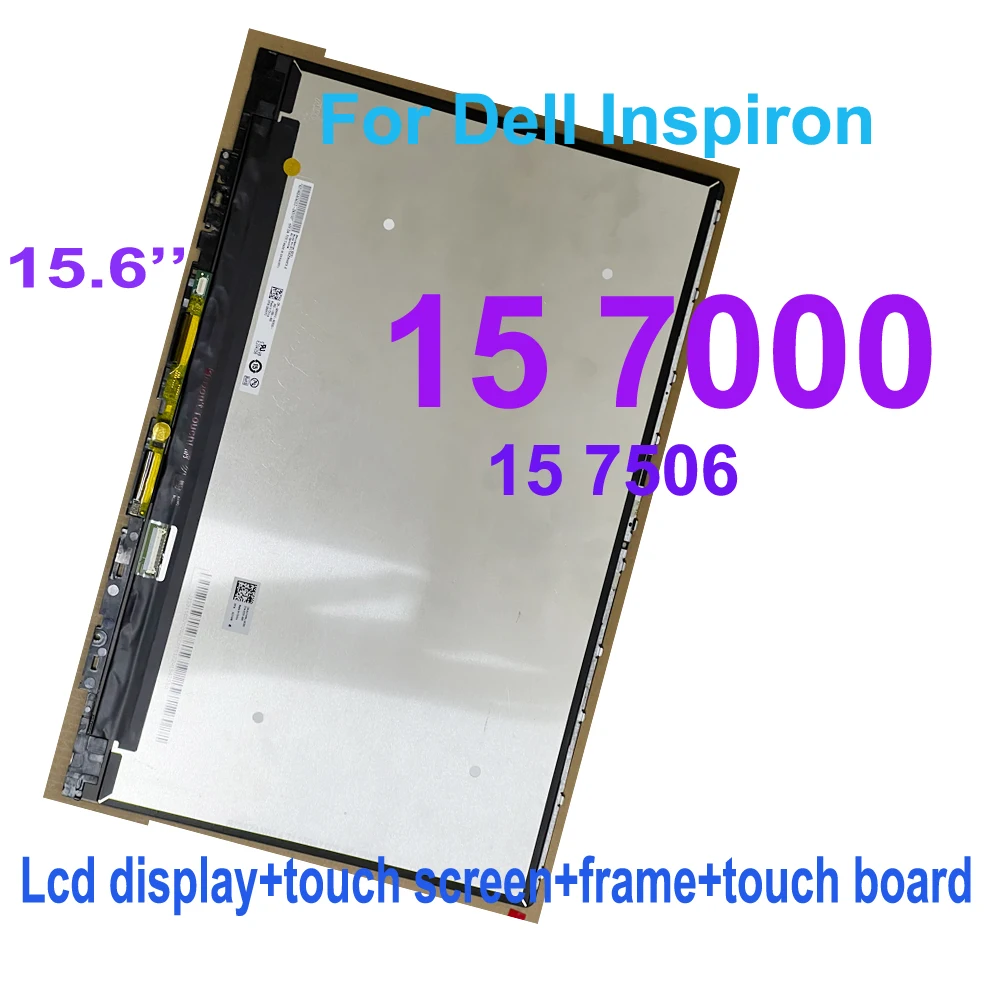 

15,6 дюймовый FHD 30pins LCD для Dell Inspiron 15 7000 7506 Lcd дисплей кодирующий преобразователь сенсорного экрана в сборе рамка Замена