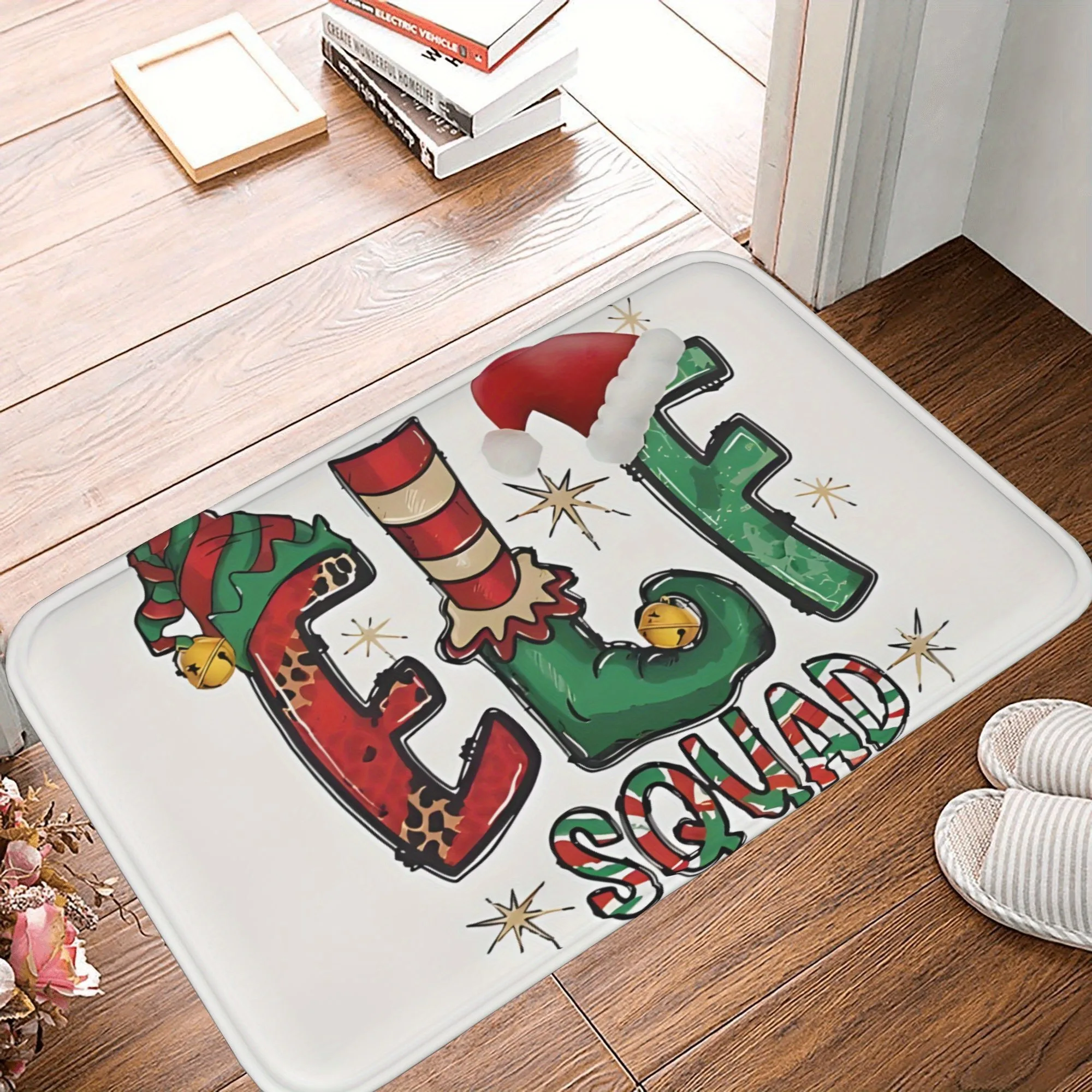 

1PC Merry Cheistmas Snowmen Kitchen Rug Non-Slip Door Mat Pop design Bathroom Rug Bath Mat Carpet for Home Sink Laundry Decor