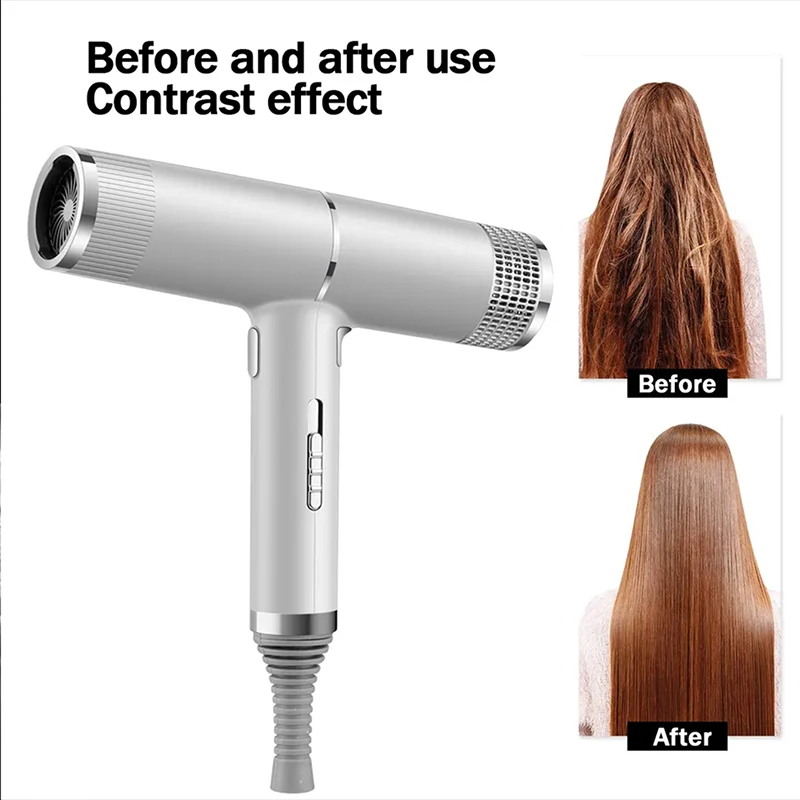 Professional high-quality electric hot air ion one-step hair dryer with a centralized nozzle, suitable for home use