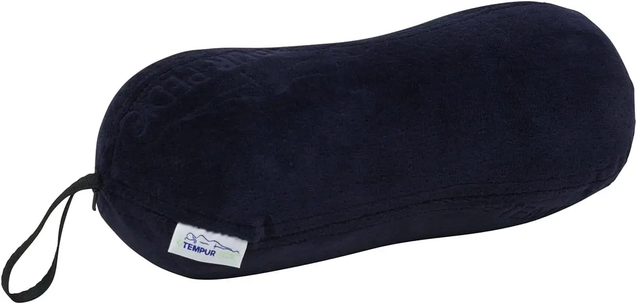 

Memory Foam Travel Pillow, Peanut-Shaped Lumbar Support for Neck and Back Pressure Relief, Navy