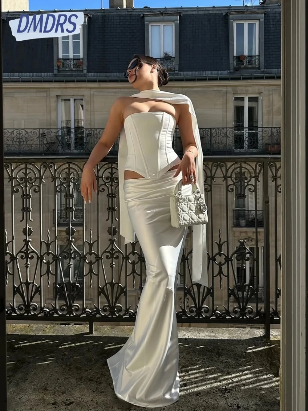 

Stylish Corset Evening Dress Formal Events Elegant Cocktail Gown Customized Stunning Women Two Pieces Party Floor-length Wear