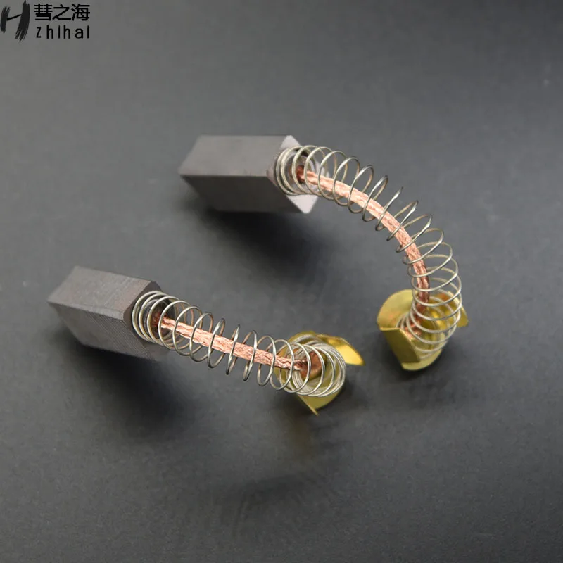 

10PC medium copper carbon brush 8 * 14 * 25 DC motor spring carbon brush universal wear resistance support customization