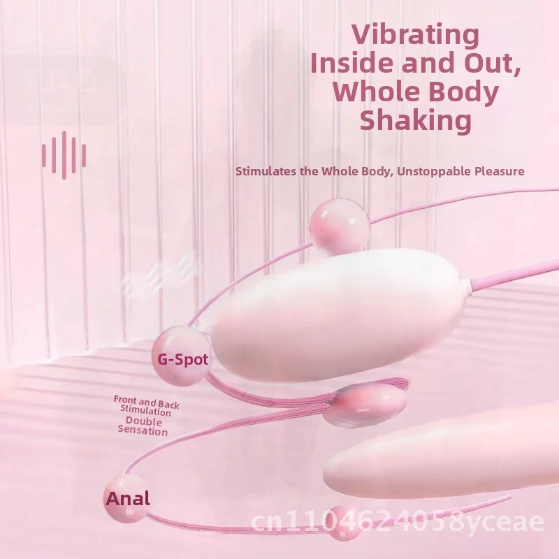 Miaolang السادس الشعور خط مزدوج هزاز للنساء المحمولة سيليكون اللعوب G-نقطة الكبار لعبة الجنس الوردي دليل طويل الأمد #4