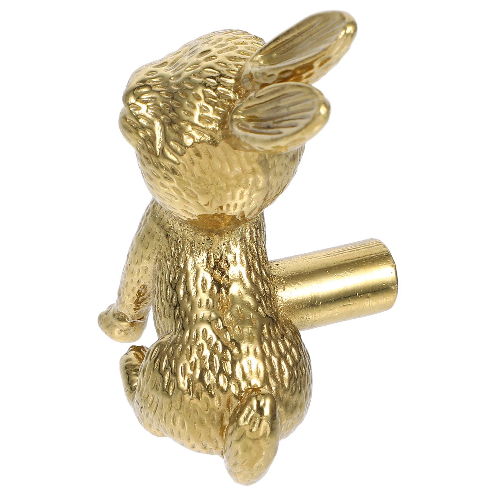 

Brass Rabbit Knobs Cabinet H Decorative Drawer Pulls Animal Figurines for Kids Nursery Furniture Hardware