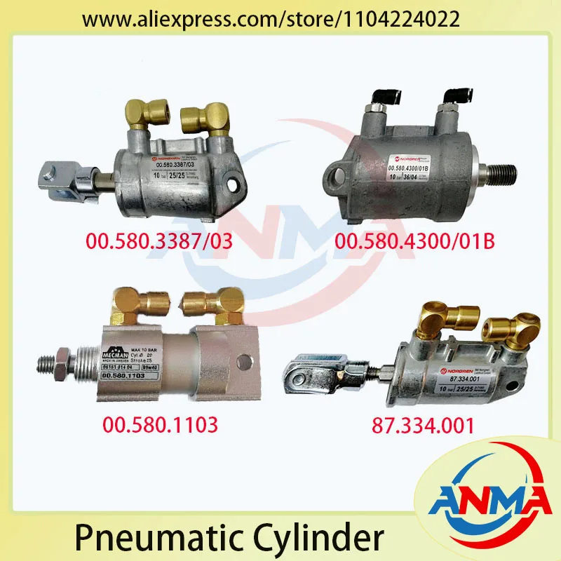 New Air Cylinder 00.580.3387 00.580.4300 00.580.1103 87.334.001 Heidelber SM74 SM52 CD102 SM102 Offset Printer Machine Parts