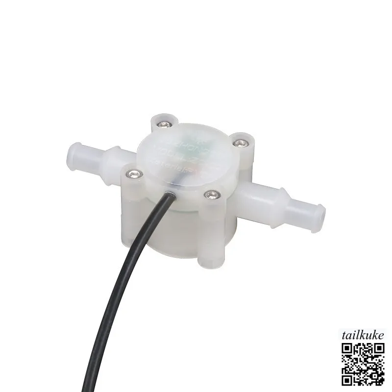 3-point Pagoda-shaped Hall Effect Water Flow Meter, Temperature-resistant, Acid and Alkali-resistant Water Flow Sensor