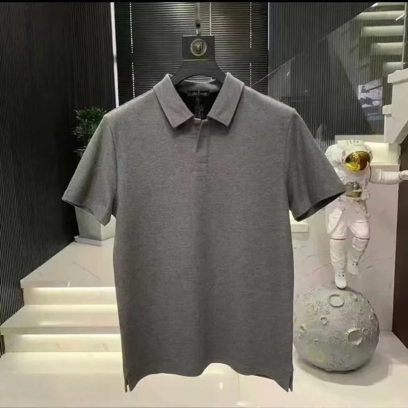 2026 Summer New Style Men's Fashion Casual Short-Sleeved T-Shirt Polo Shirt