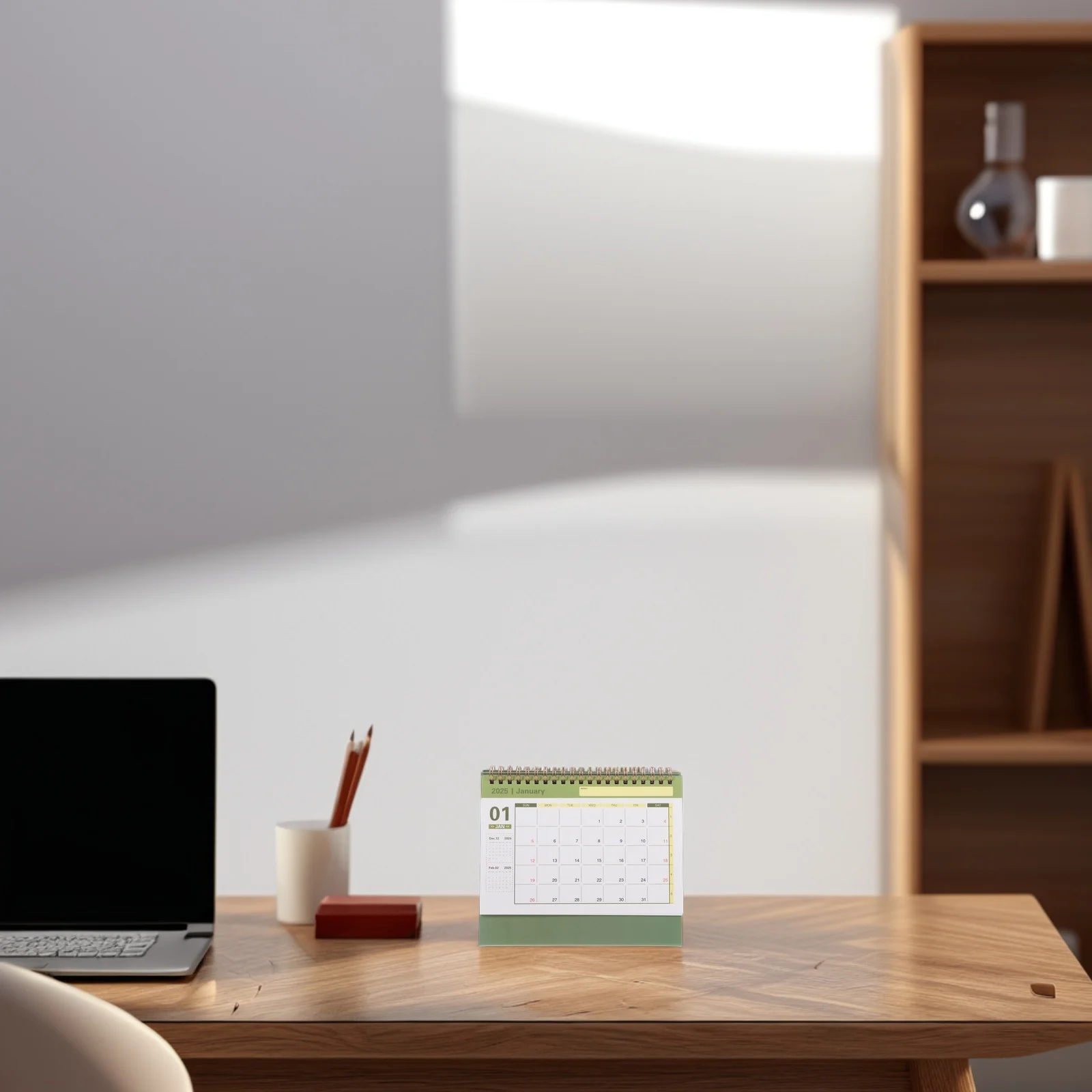 

Small Desk Calendar 2025 St Flip Simple Notebook Home Office Supplies Lightweight Portable Fade Resistant Decorative Month