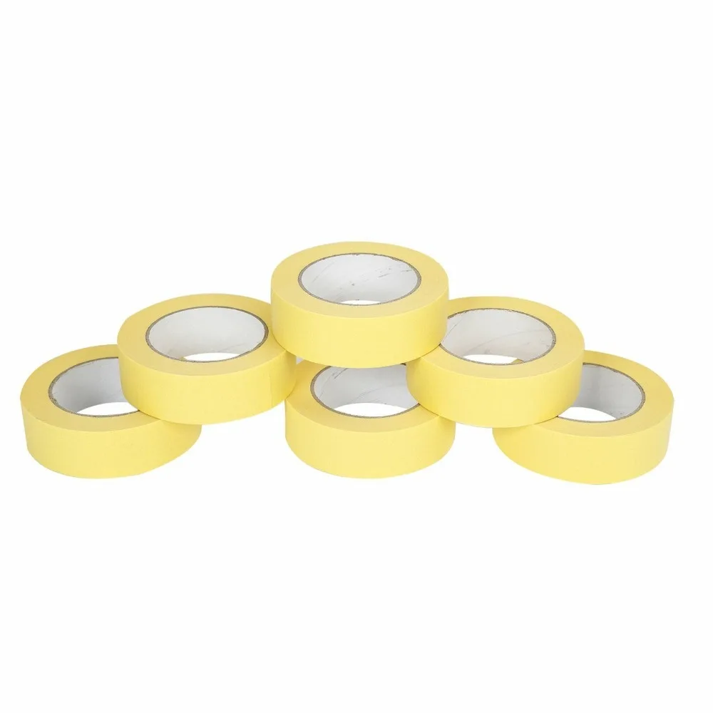 06654 Automotive Refinish Yellow Masking Tape Rolls 1.5 in. (24 Rolls)