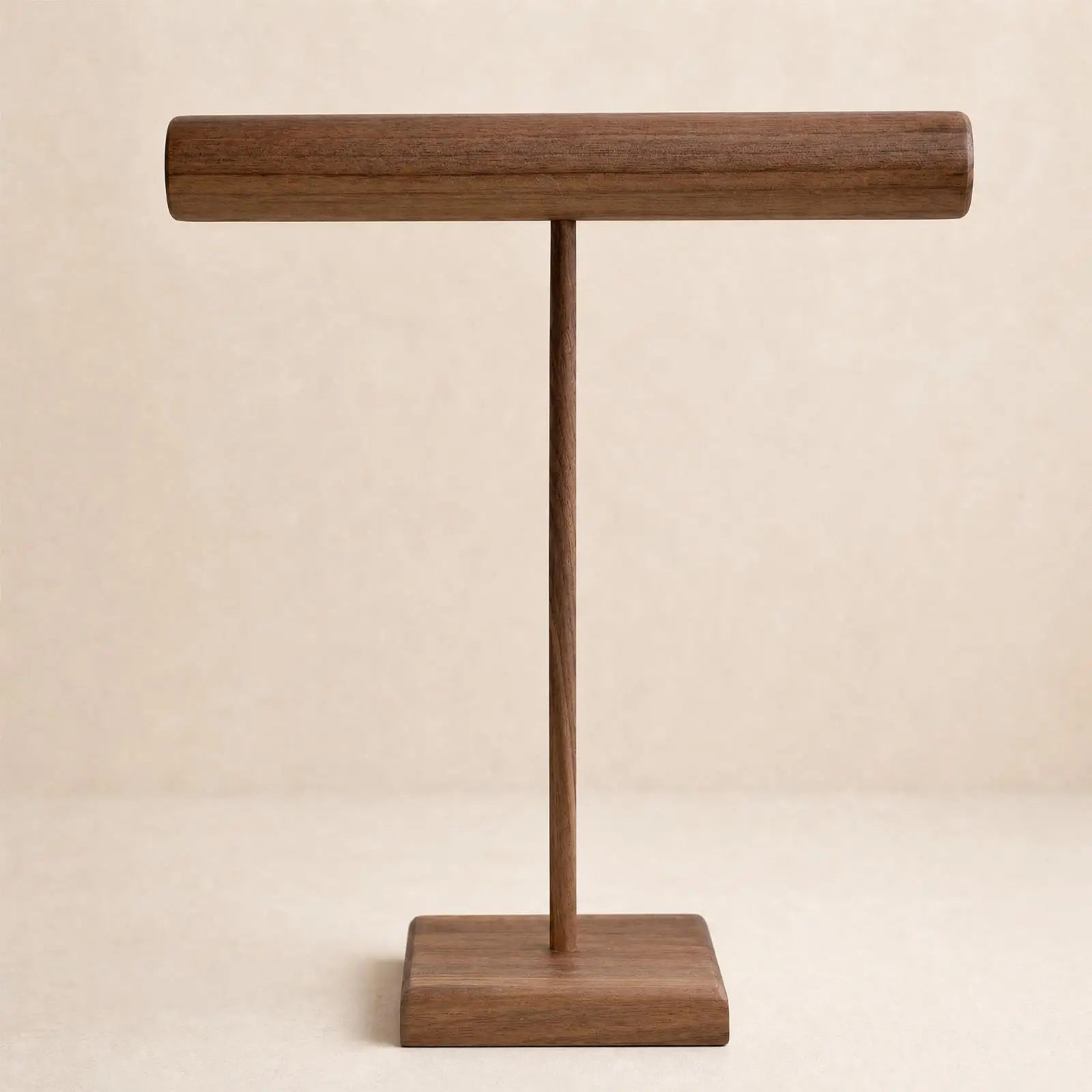 Watch Display Stand Long-Lasting Walnut Jewelry Display T Bar Stand Wooden Bracelet Organizer Stable for Dresser, Market Stall