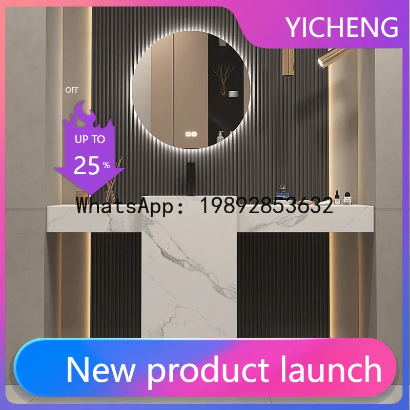 Hys rock slab column basin wash basin column type wash basin