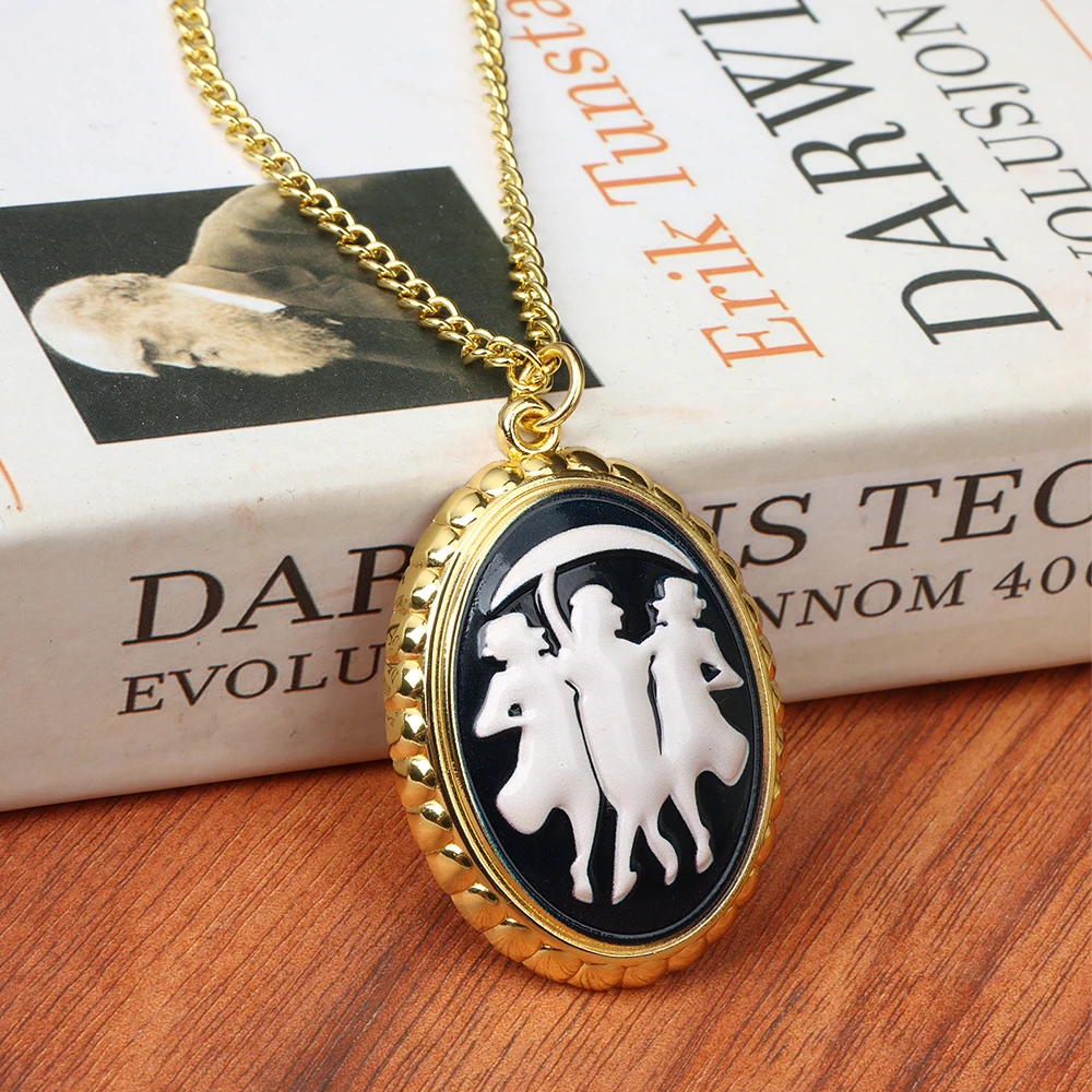 Agatha Cameo Necklace Harkness Darkhold Diaries Metal Pendant 5cm Comic Agatha All Along Cosplay Props Replica Takerlama