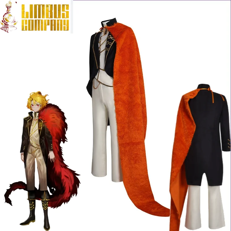 Limbus Company Sancho Cosplay Costume Set Game-Accurate Prince Style Battle Outfit with Cape Wig Set for Anime Game Cosplay view 3