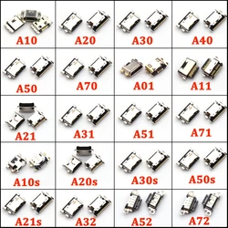 100Pcs Charger USB Charging Port Dock Connector For Samsung A20 A30 A50 A70 A51 A21s A01 A30s A20s A50s A11 A21 A31 A52 A02s A32